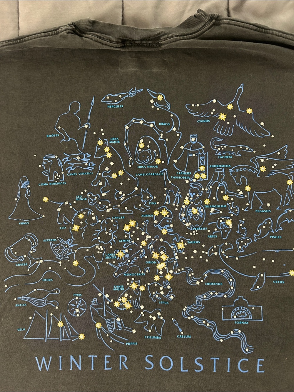 Summer & Winter Solstice Double Sided Graphic Tee ; Large estimate Clean Fade